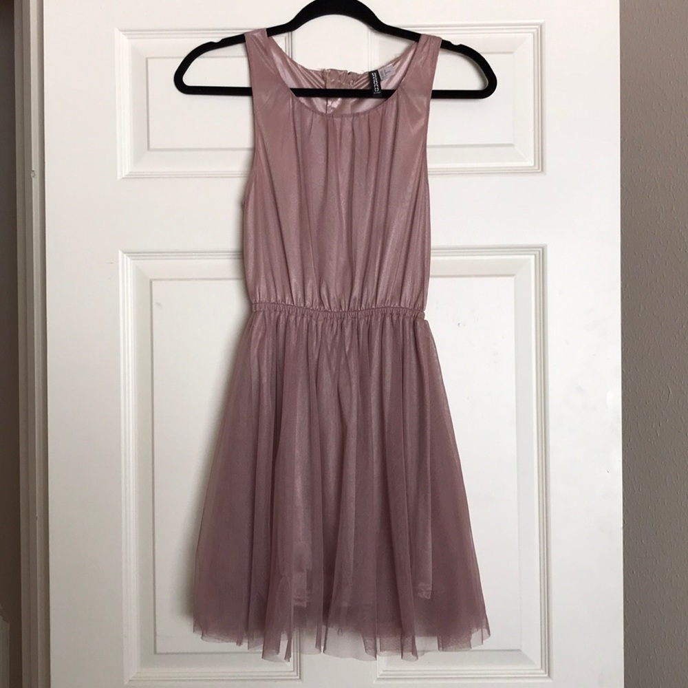 Divided by H&M mauve tulle dress